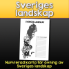 Sveriges landskap - Numrerad karta