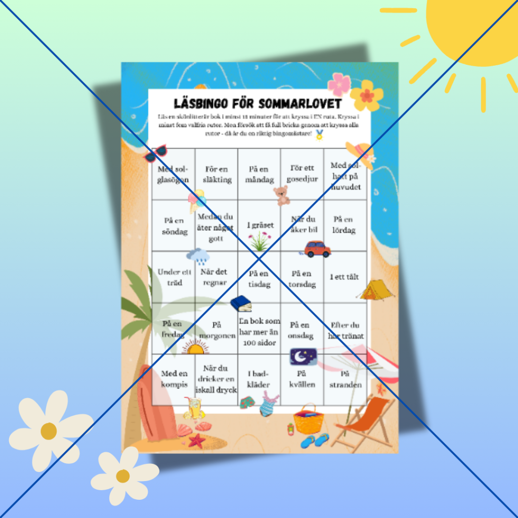 Läsbingo för sommarlovet