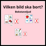 Vilken bild ska bort? – bokstavsljud - bild 1