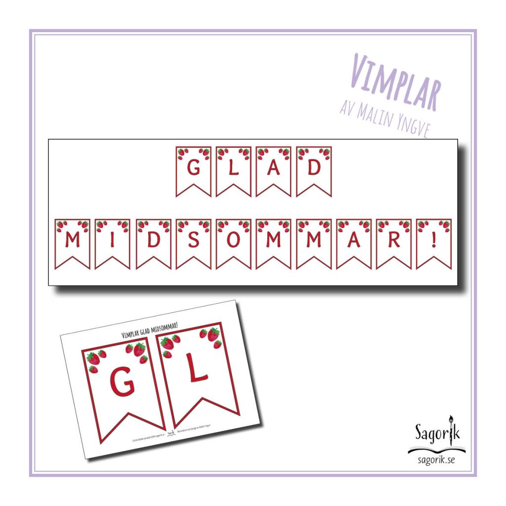 Vimplar Glad midsommar!