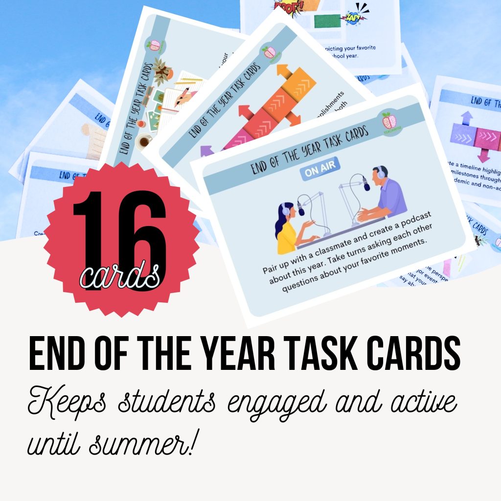 End of the Year Task Cards