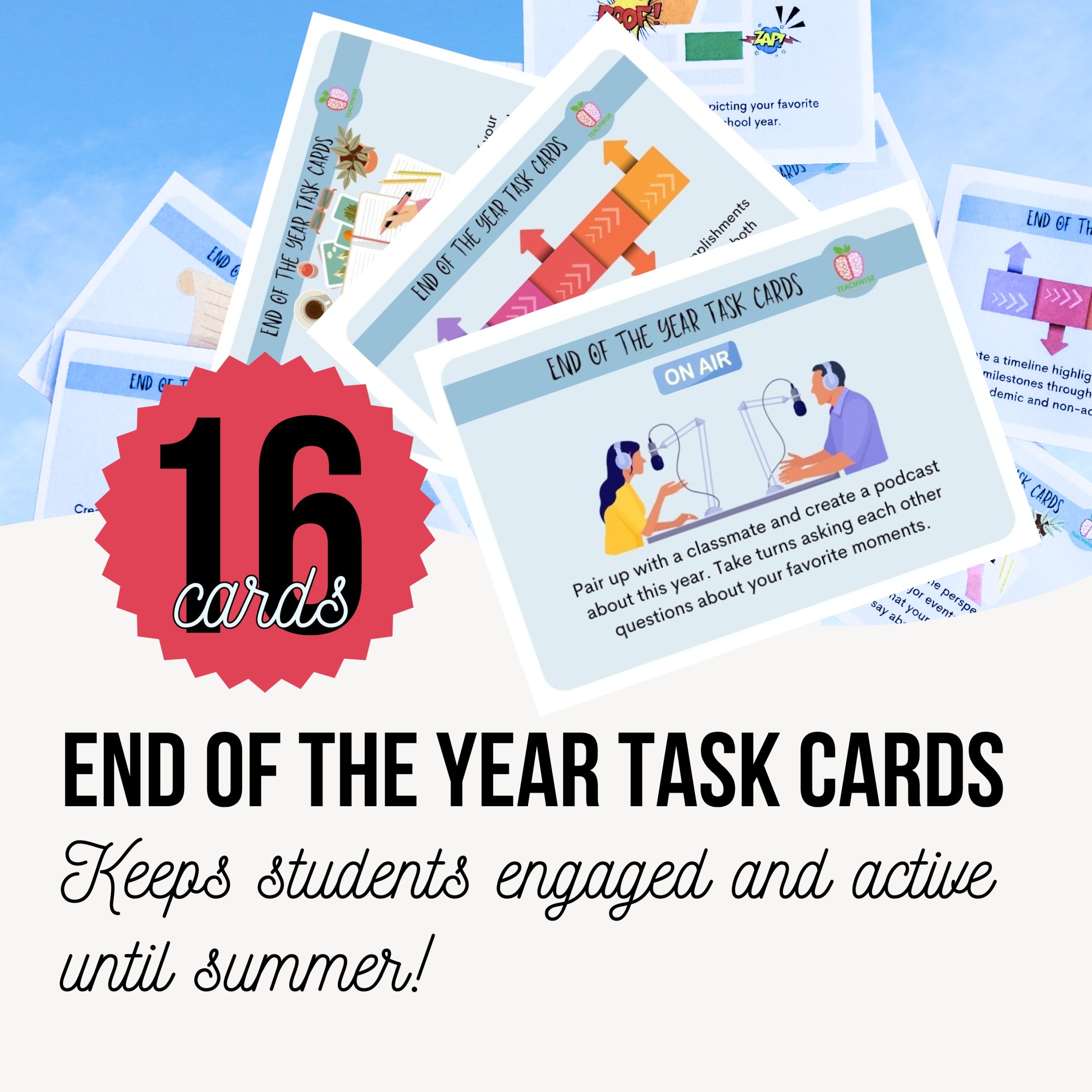 End of the Year Task Cards