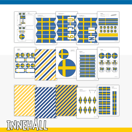 Sveriges nationaldag - dekorationer