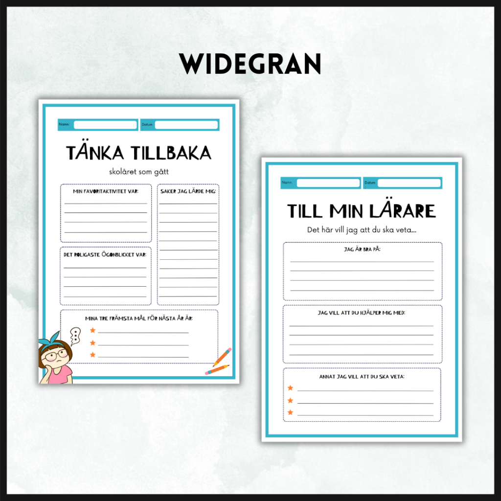Reflektion av läsåret – TÄNKA TILLBAKA