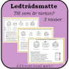 Ledtrådsmatte - Till vem är tårtan?