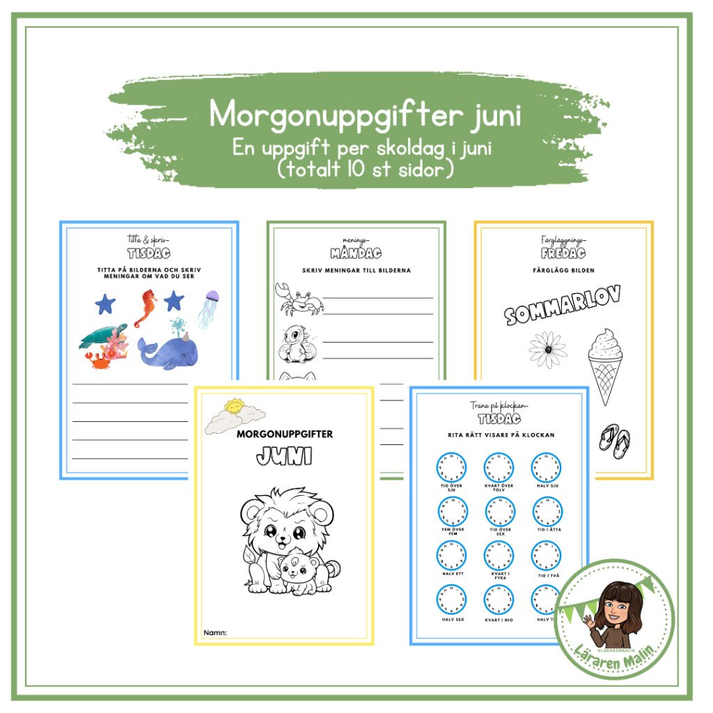 Morgonuppgifter juni-24