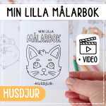 Min lilla målarbok- husdjur - bild 1
