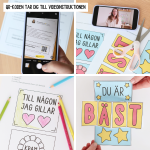 Kort som poppar – till någon jag gillar (mallar + video) - bild 2