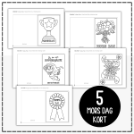 Mors dag-kort (vikbara) 5 motiv - bild 2