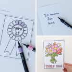 Mors dag-kort (vikbara) 5 motiv - bild 3