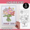 Mors dag-kort (vikbara) 5 motiv