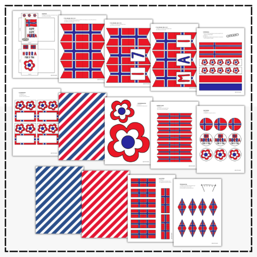 Norges nationaldag 17 maj - dekorationer