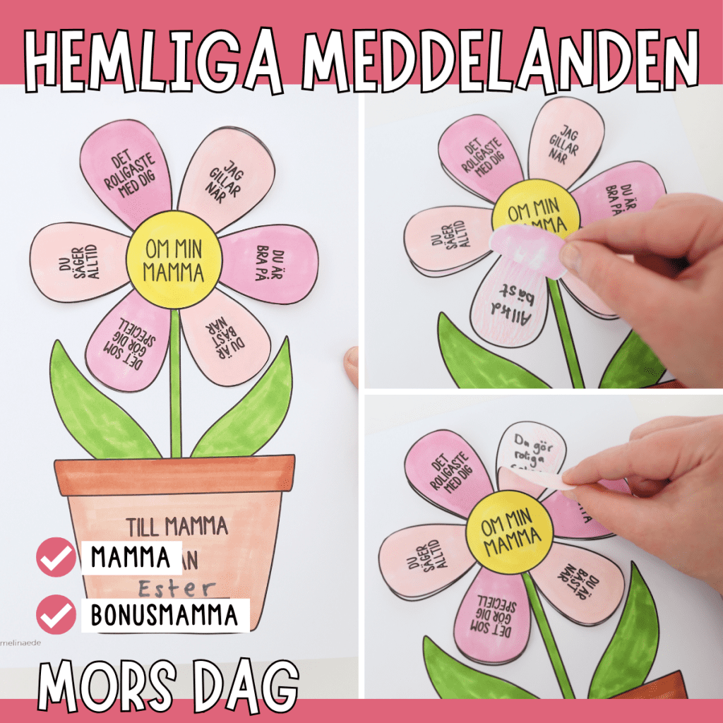 Mors dag-kort: hemliga meddelanden