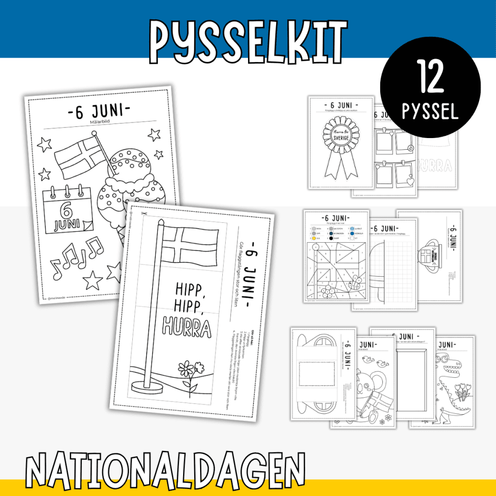 Nationaldagen – pyssel för barn