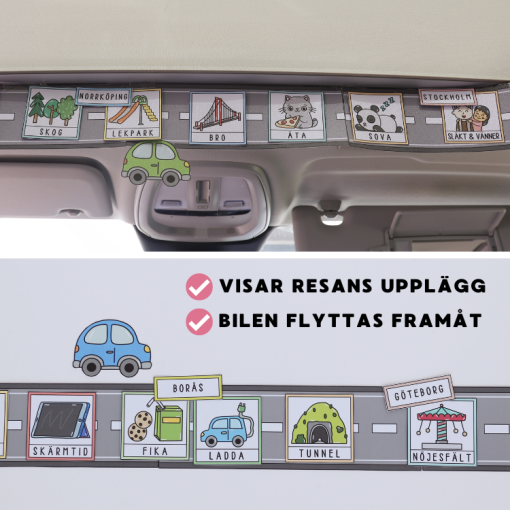 Bilresa med barn: visa resans upplägg