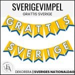 Sveriges nationaldag | Vimpel - bild 1