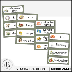 Ord- och begreppskort: Midsommar