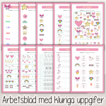 Arbetshäfte bokstäver och siffror – Tema Enhörningar - bild 2