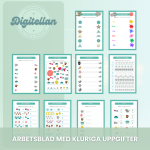 Arbetshäfte bokstäver och siffror – Tema Katter - bild 2