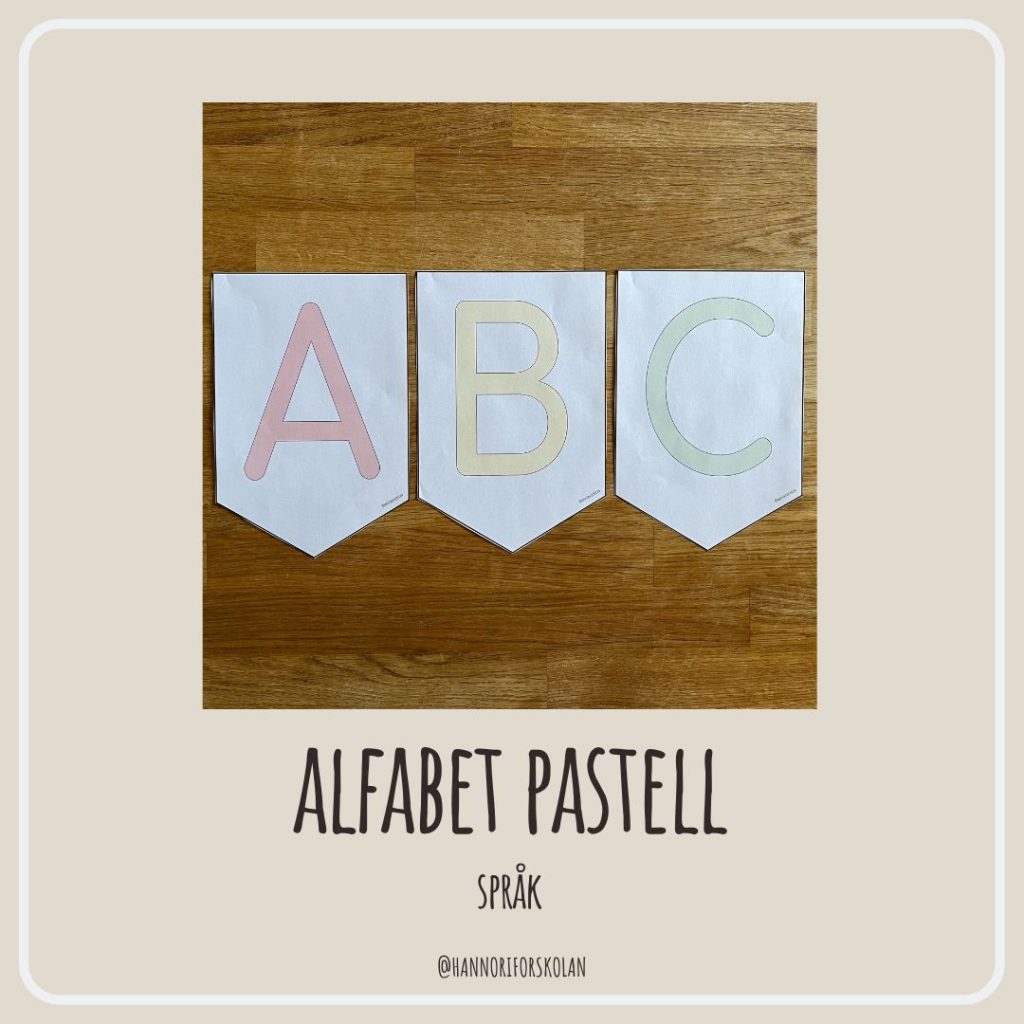 Alfabet pastell
