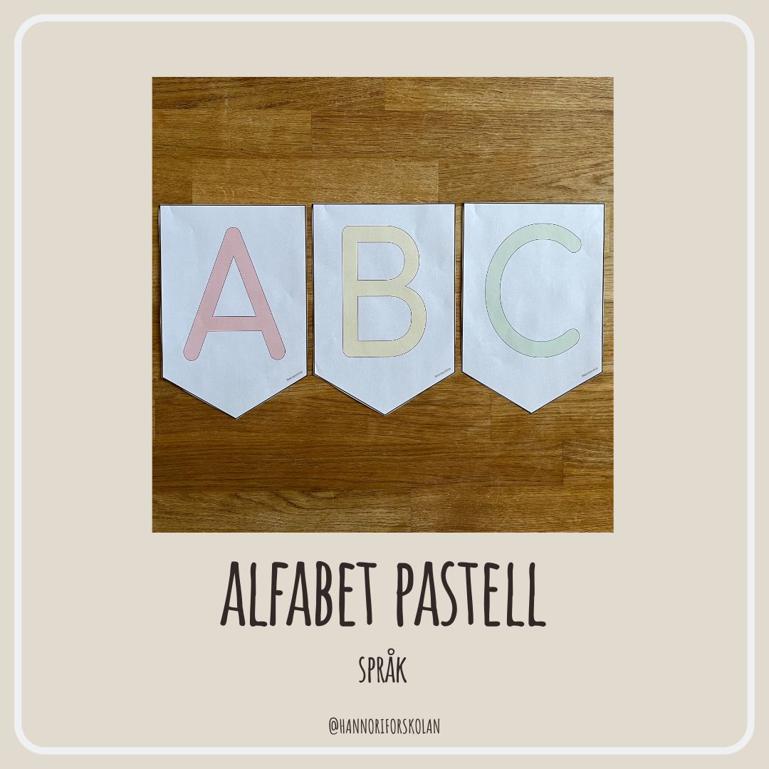 Alfabet pastell