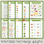 Arbetshäfte bokstäver och siffror – Tema Småkryp - bild 2