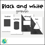 Black and white – Geometri - bild 1