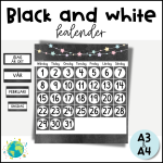 Black and white – Väggkalender - bild 1