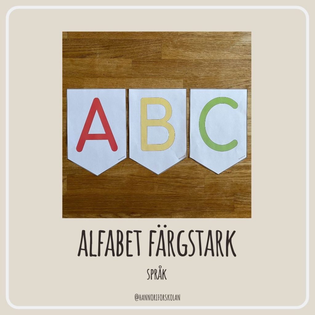 Alfabet färgstark