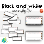 Black and white – Namnskyltar - bild 1
