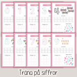 Arbetshäfte bokstäver och siffror – Tema Enhörningar - bild 4