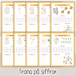 Arbetshäfte bokstäver och siffror – Tema Safari - bild 4