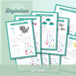 Arbetshäfte bokstäver och siffror – Tema Katter - bild 4