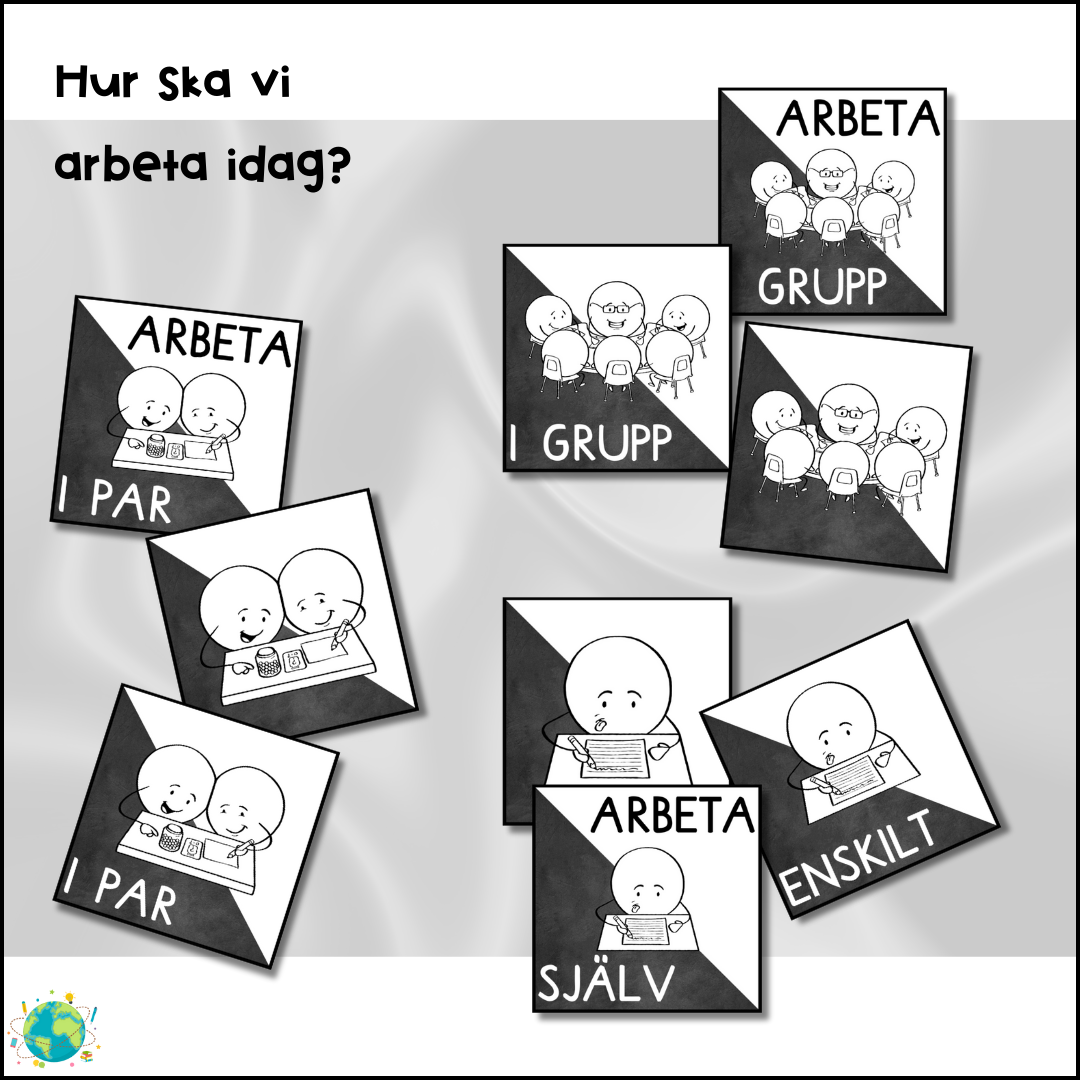 Black and white - Skyltar