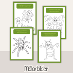 Arbetshäfte bokstäver och siffror – Tema Småkryp - bild 5