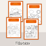 Arbetshäfte bokstäver och siffror – Tema Transport - bild 5