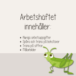 Arbetshäfte bokstäver och siffror – Tema Småkryp - bild 6