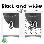 Black and white – Siffror 0-20 - bild 1