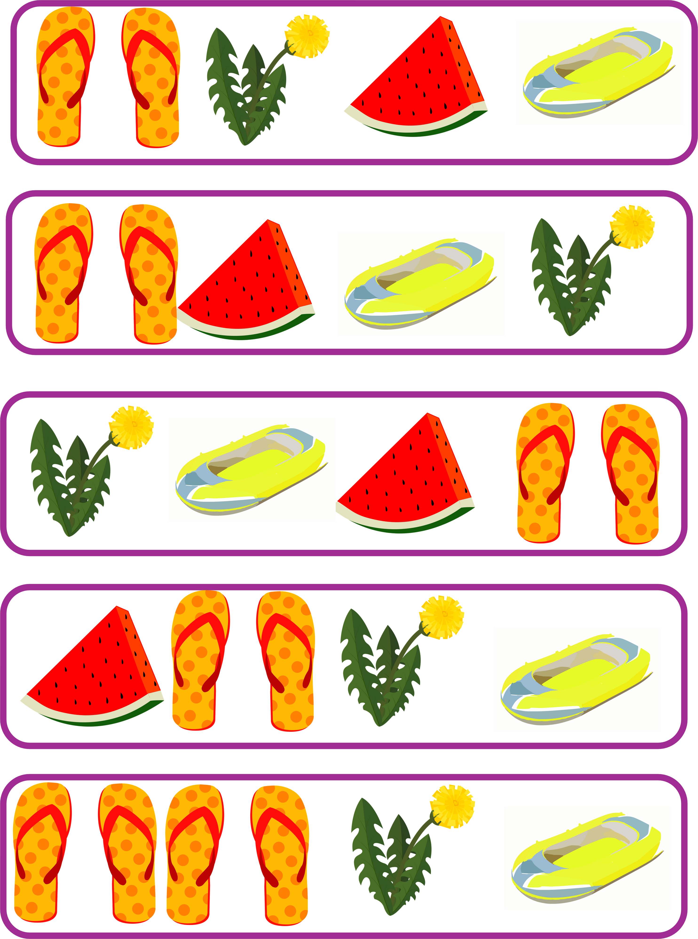 Härma mönstret - sommaren