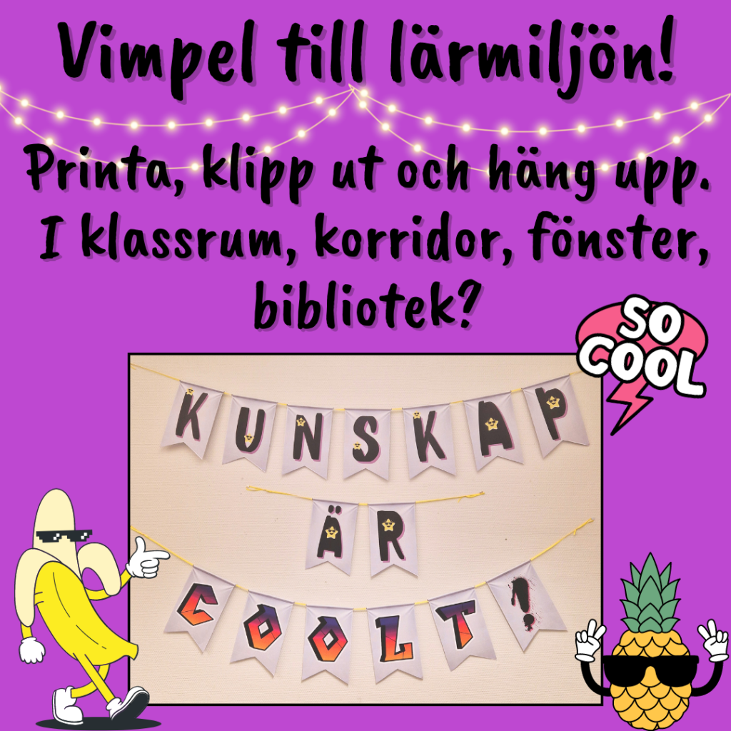 Kunskap är coolt! Vimpel