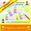 Tärningsspel Engelska Autumn
