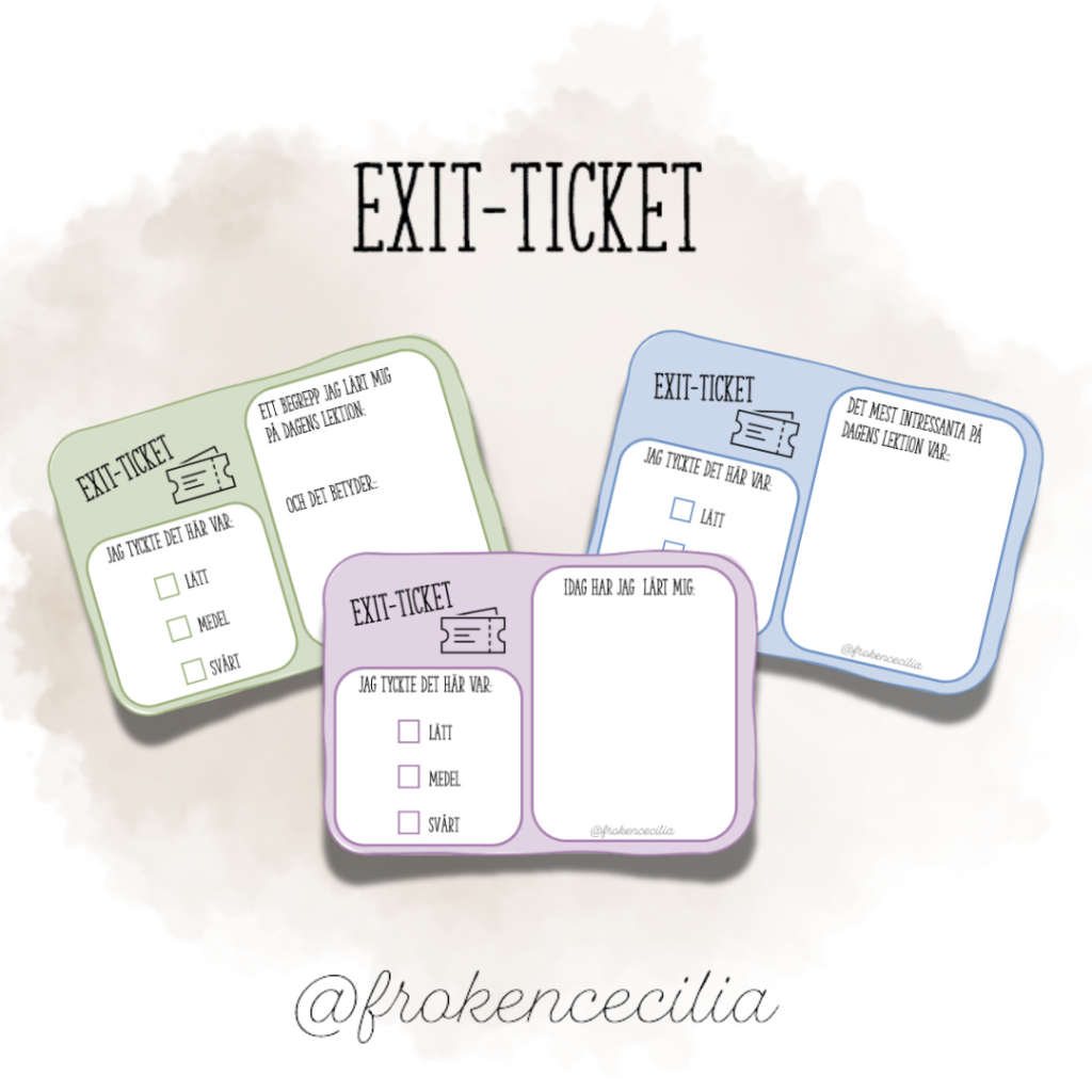 Exit-tickets