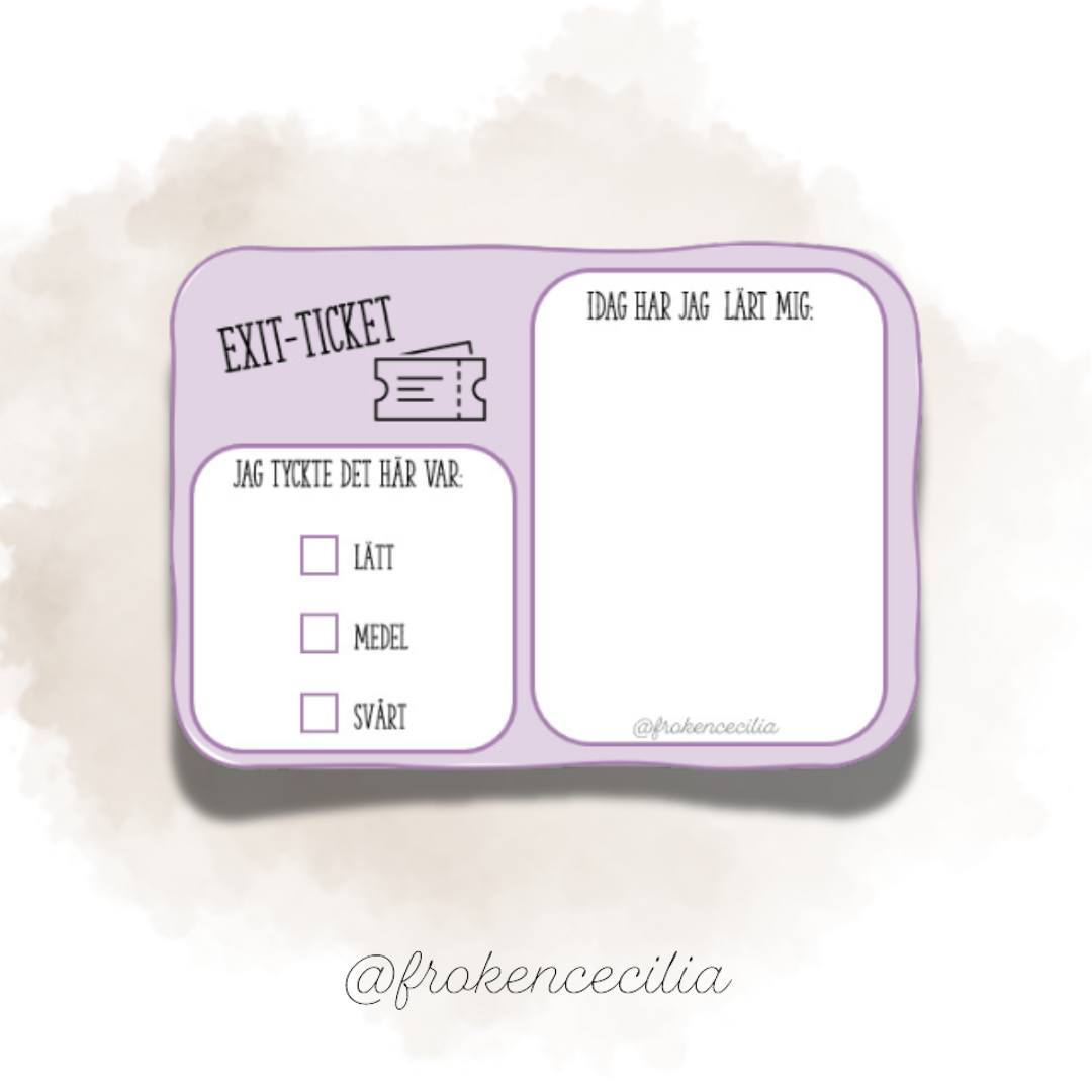 Exit-tickets