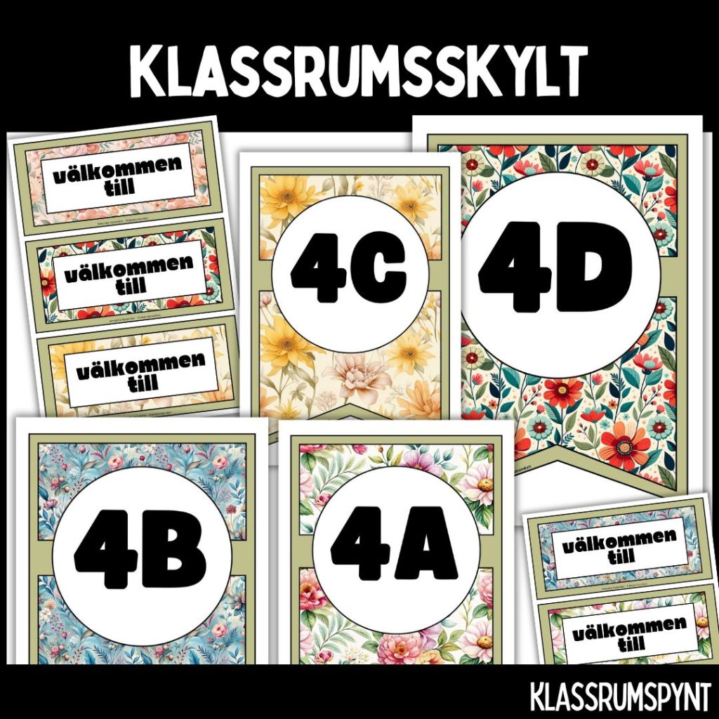 Klassrumsskylt – ÅK 4