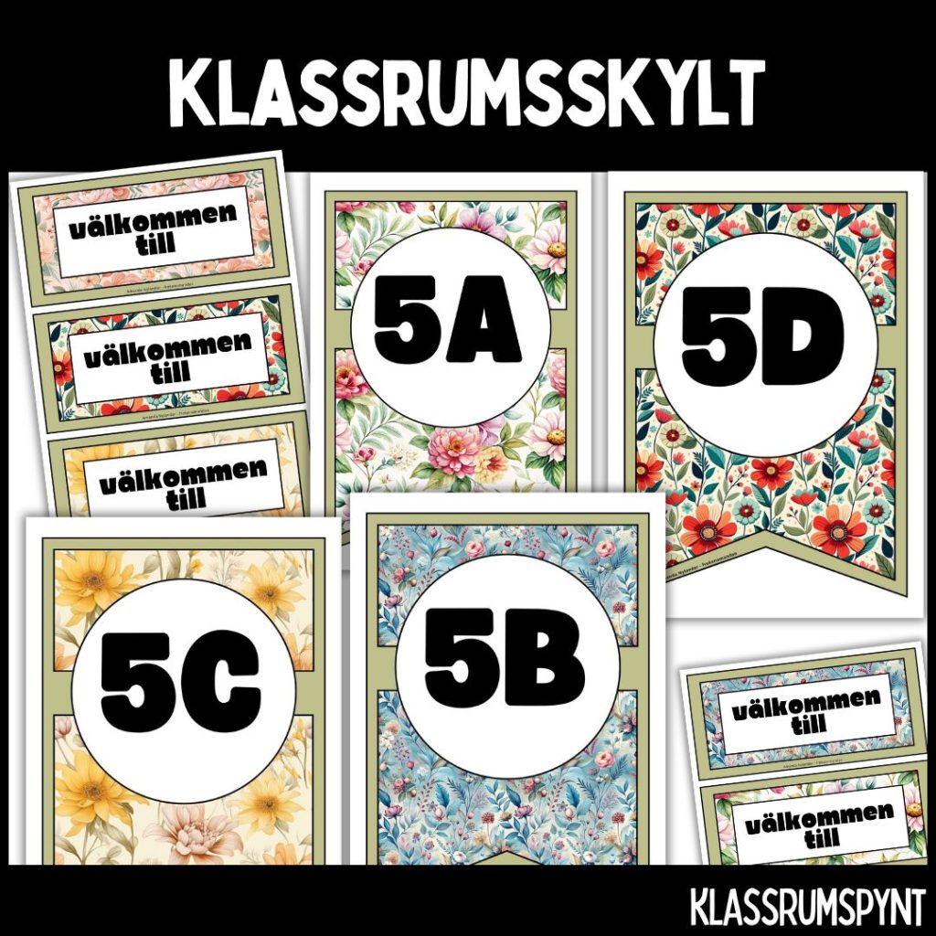 Klassrumsskylt – ÅK 5