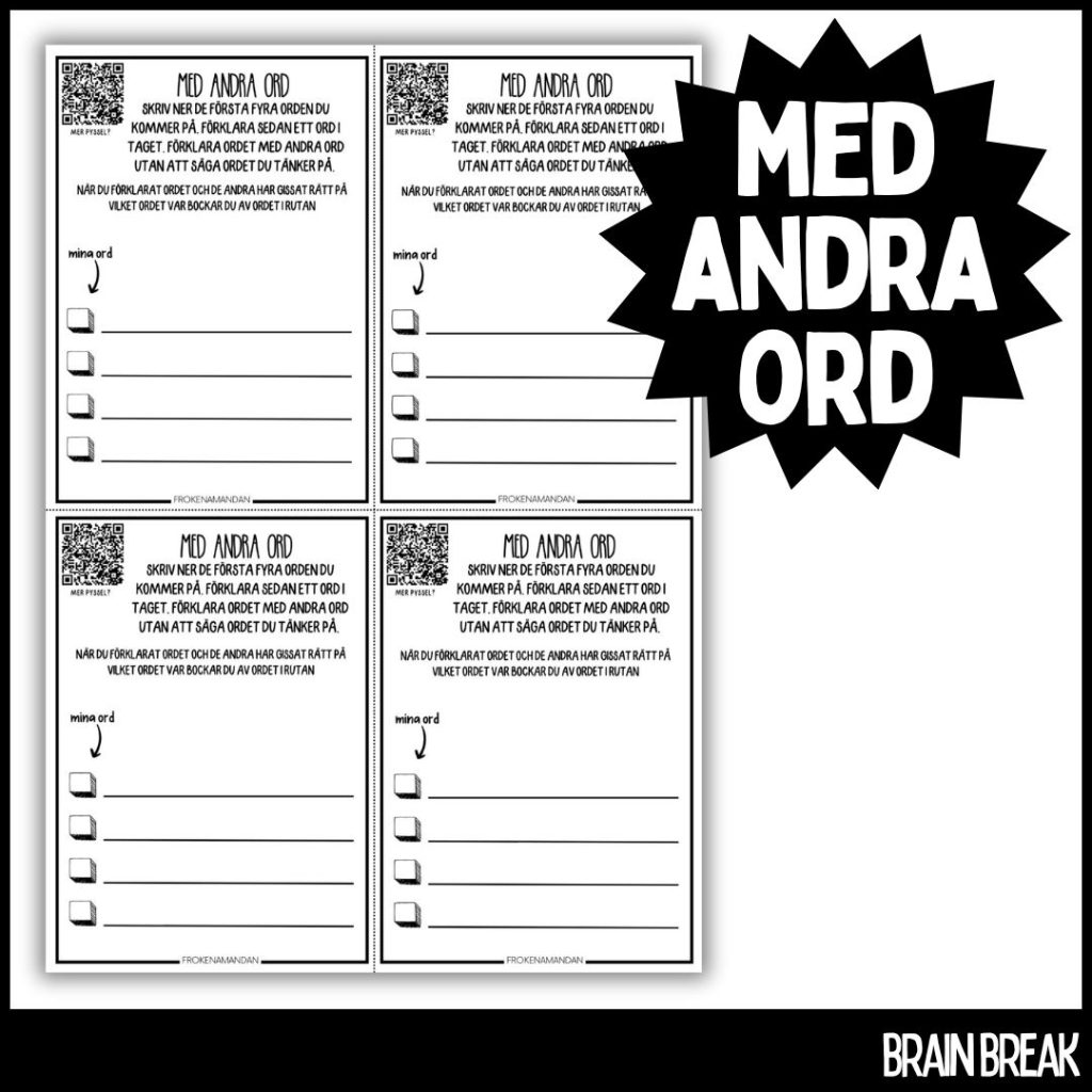 Med andra ord