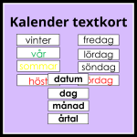 Kalender textkort - bild 1