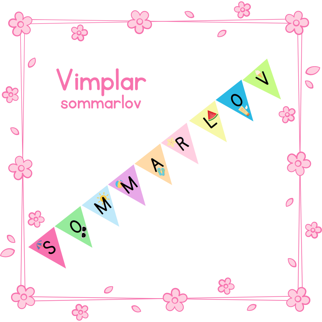 Vimplar skolavslutning