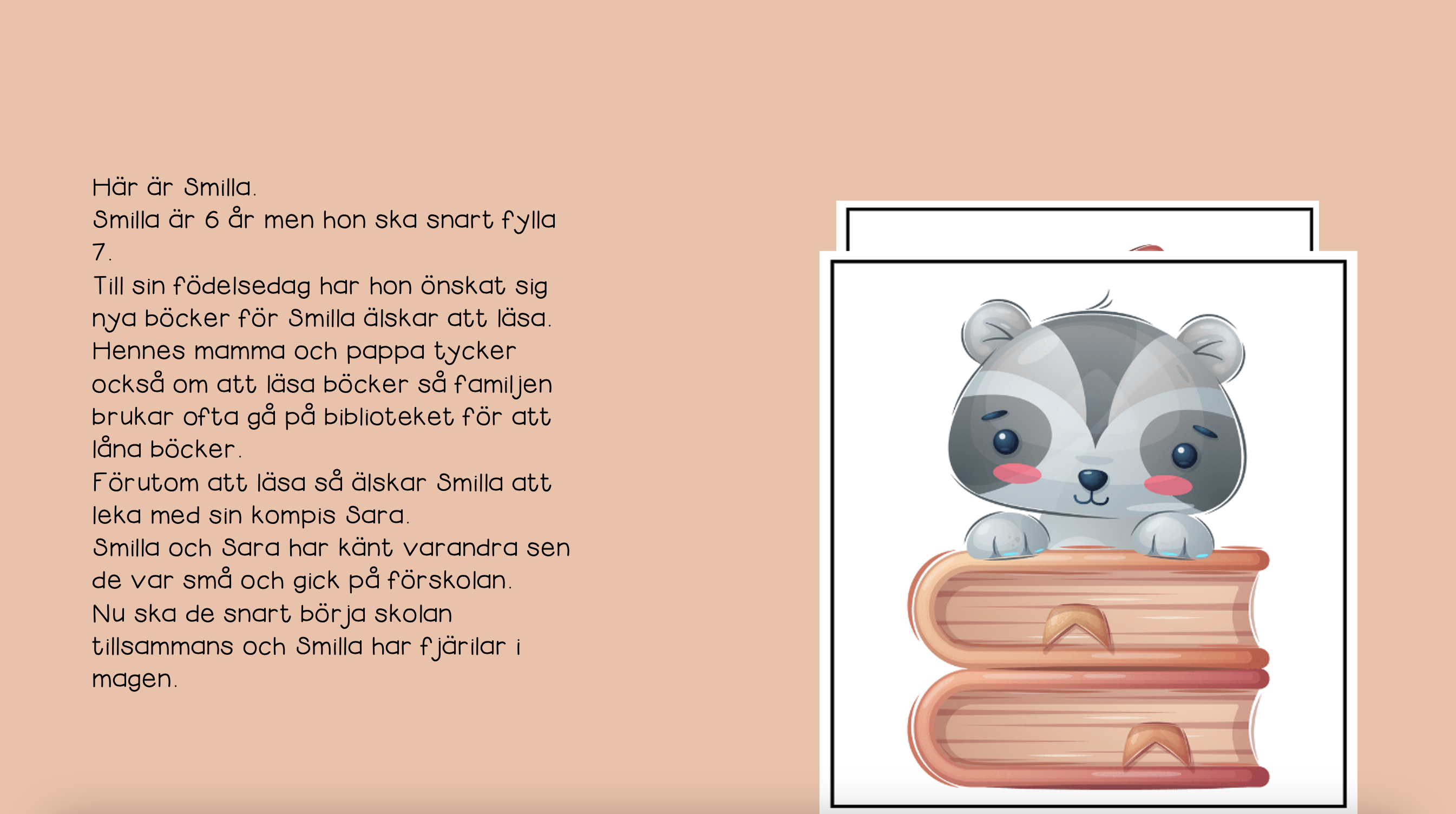 Skrivuppgift med interaktiv presentation