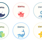 Redigeringsbara namnskyltar havet - bild 2